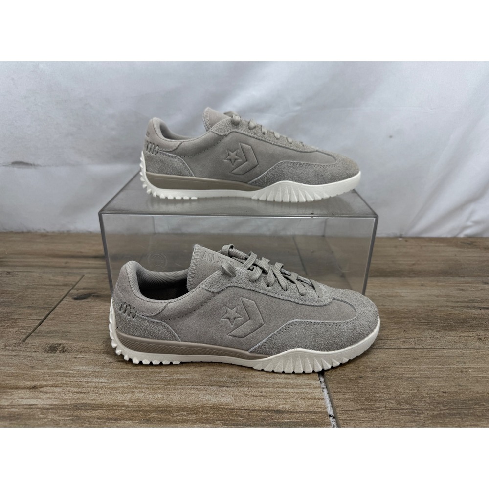 Converse Run Star Trainer OX Papyrus Egret Suede Sneakers A13058C Womens 6.5‎ - Picture 1 of 8